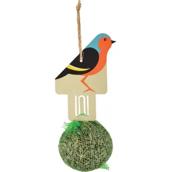 Krmítko pro ptáka Krmítko pro ptáky na zavěšení lojové koule 9 x 5,2 x 19,5 cm červenka obecná