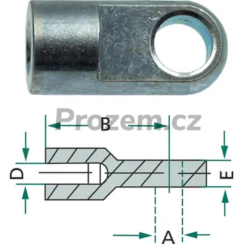 Kabelové oko Oko ocelové, M10/10 mm - 1