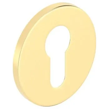 Dveřní kování Rozeta na vložku kulatá mosaz PVD slim - komplet 2ks