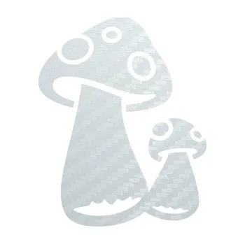 Samolepící dekorace SAMOLEPKA Houby 001 pravá (51 - 3D karbon bílý) NA AUTO, NÁLEPKA, FÓLIE, POLEP, TUNING, VLASTNÍ TEXT, TISK, AUTOSAMOLEPKY.cz, POLEPY, OBRÁZEK, LOGO, SAMOLEPKY