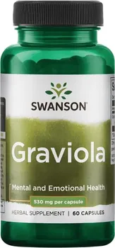 Přírodní produkt Swanson Graviola 530 mg 60 cps.