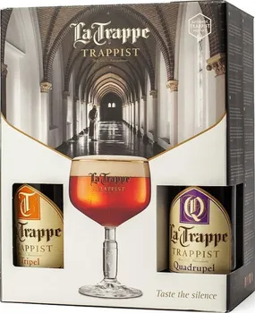 Pivo La Trappe 4x 0,33 l sklo dárkové balení