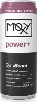 Energetický nápoj GymBeam Moxy Power+ Energy Drink 330 ml lesní ovoce