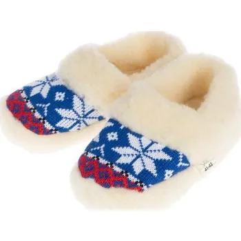 Dámské pantofle Norské TV bačkory s patou modré 43