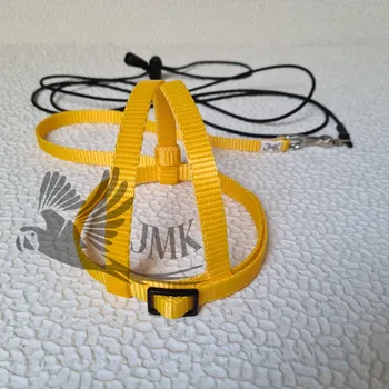 Postroj pro psa Postroj pro papoušky JMK vel. S,M,L jednobarevné - Barva: Žlutá, Velikost: M