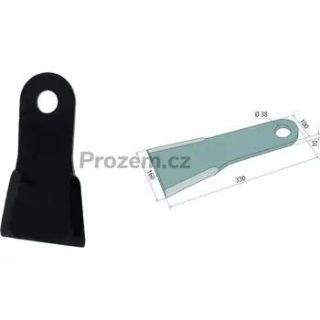 Mulčovací nůž pro Spearhead, 7770755, 330/10/38 mm