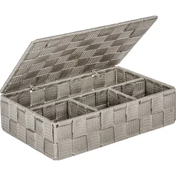 Praktický kontejner k segregaci ADRIA TAUPE, 26 x 8 x 17 cm, WENKO