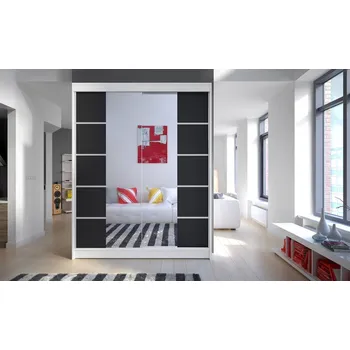 Ložnice Falco Skříň Camila V 150 bílá/černá