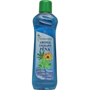 Koupelová pěna Herbavera Aromatherapy Aloe vera s konopím pěna do koupele 1 l