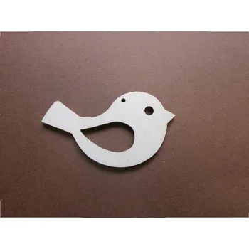 Výtvarná sada Dřevěný výřez Ptáček 2, 50 mm