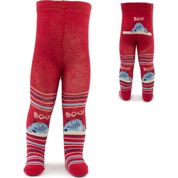 Červené chlapecké punčocháče Mikael - velikost - 56/62