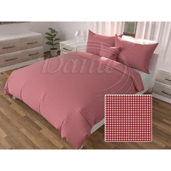 Povlečení Dante Povlečení Kanafas červený 0,5 cm - 200x140 cm + 90x70 cm