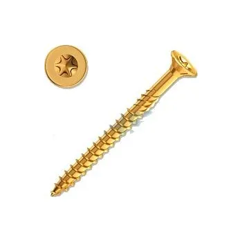 Vrut Konstrukční vrut se zápustnou hlavou 3,5x50mm, žlutý zinek