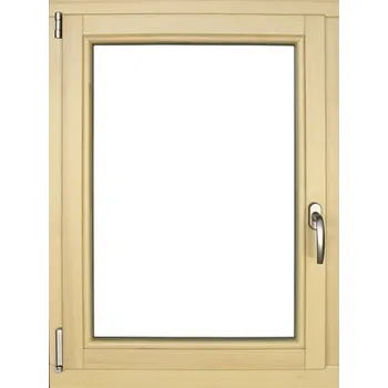 Okno Dřevěné okno lakované borovice 75 x 100 cm levé trojsklo