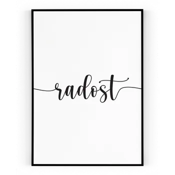 Plakát Plakát / Obraz Emoce radost Pololesklý saténový papír A4 - 21 x 29,7 cm