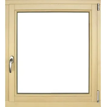 Okno Dřevěné okno lakované borovice 90 x 100 cm pravé trojsklo