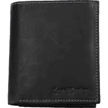 Peněženka Pánská kožená peněženka SendiDesign 5758 (P) VT - černá