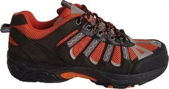 Pánská treková obuv Manutan Treková obuv s ocelovou špicí černé/oranžové 46