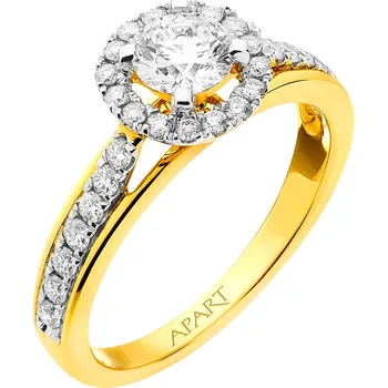 Prsten Prsten ze žlutého zlata s brilianty - 0,91 ct - ryzost 585 - 151.239