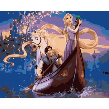 Malování podle čísel s rámem "Na Vlásku" 50x40cm