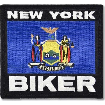 Nášivka Moto nášivka New York Biker 9 cm x 8 cm