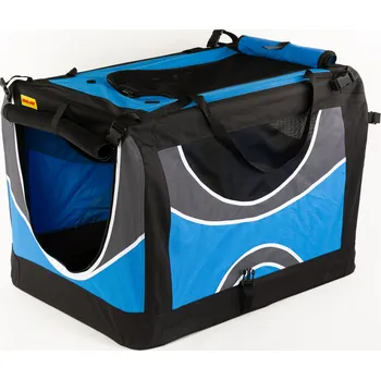 přepravka pro zvíře Přepravní box COOL PET originál, barva tyrkysová modrá, skládací, L 70*52*52cm