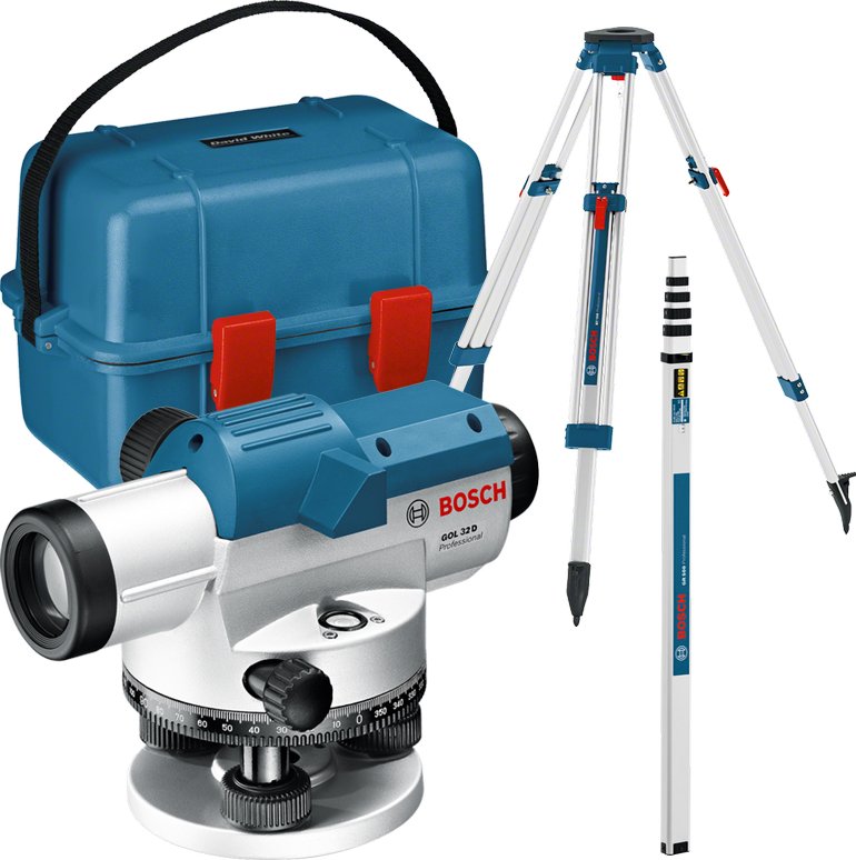BOSCH Professional GOL 32 D + kufr + stativ + nivelační lať od 8 599 Kč ...