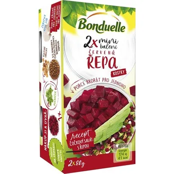 Zelenina Bonduelle Červená mini řepa 2x 106 ml