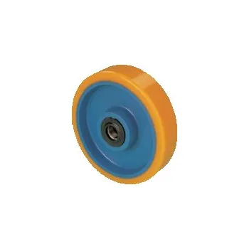 Paletový vozík RWK 300x50x30 Samostatné kolo se žlutou polyuretanovou obručí