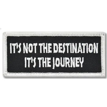 Nášivka Moto nášivka Its not Destination 5cm x 9cm