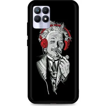 Pouzdro na mobilní telefon Kryt Realme 8i silikon Albert Einstein (obal neboli pouzdro na Realme 8i)