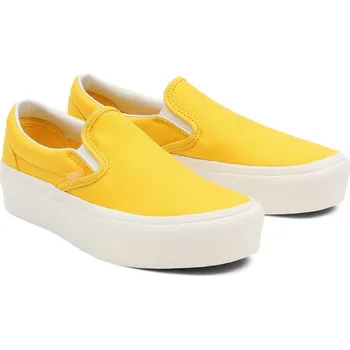 Pánská móda tenisky unisex VANS UA CLASSIC SLIP-ON PLATFORM (TWILL), FREESIA/BLANC DE BLANC - 43