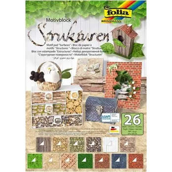 Blok Folia Motiv blok Strukturen 26ks, 24x34cm