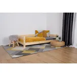 Vyspimese.CZ Dětská postel Moana se zábranou 120x200 cm, šedá