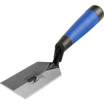 Archeologická lžíce s modrou plastovou rukojetí s ostřím Battiferro Délka čepele 12,8 x 3,8 cm