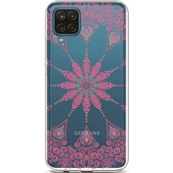 Pouzdro na mobilní telefon Kryt Samsung A12 silikon Pink Mandala (obal neboli pouzdro na Samsung A12)