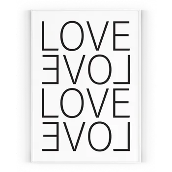 Plakát Plakát / Obraz Love A4 - 21 x 29,7 cm Pololesklý saténový papír Bílá