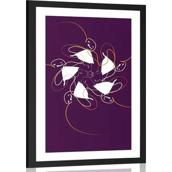 Plakát Dovido Plakát s paspartou tanec se stuhami na tmavém pozadí