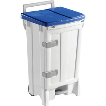 Odpadkový koš Odpadkový koš Open-Up 45 + 45 l - modré&nbsp;víko