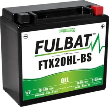 Motobaterie Fulbat FTX20HL-BS 12V 18Ah 310A