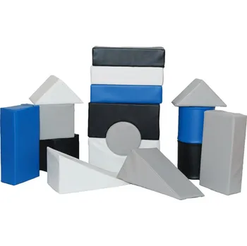 ostatní stavebnice Molitanová stavebnice Moliplay Chess B 16 dílů koženka velikost XXL (Velikost XXL)