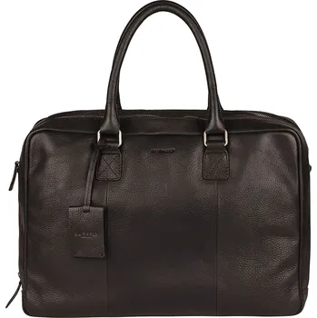 Pánská aktovka Kožená taška na notebook Burkely Tonny - černá
