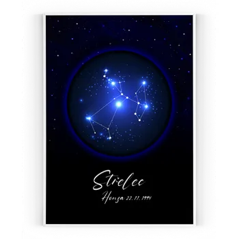 Plakát Plakát / Obraz Zvěrokruh Pololesklý saténový papír A4 - 21 x 29,7 cm