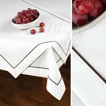 Bytový textil Dante Ubrus SANTO hnědý pruh - 100 x 150 cm