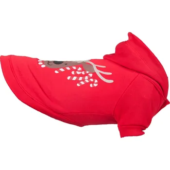 Obleček pro psa Flamingo Vánoční mikina pro psy červená 40cm