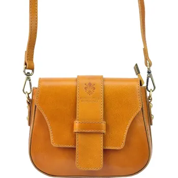 Kabelka Dámská crosbody kabelka Vera Pelle Gyzell - koňak