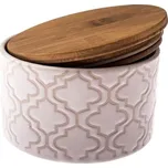 Casa de Engel Keramická dóza s bambusovým víkem