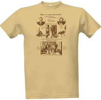 Tričko s potiskem Pijan retro pánské