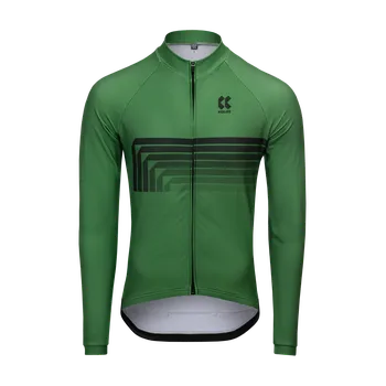 Cyklistické oblečení Kalas Pánský cyklistický dres MOTION Z2 dlouhý rukáv, zelený Kalas velikost: 2 (S)