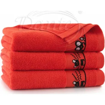 Bytový textil Dante Ručníček OKOUNCI červený - 50 x 70 cm